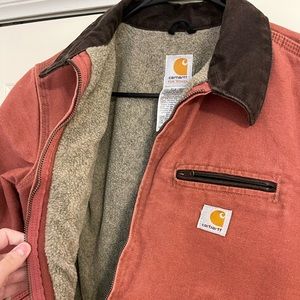 NWOT Carhartt for Women Vintage Detroit Salmon Rose Jacket
